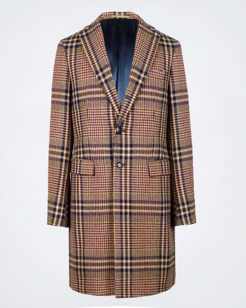PAOLONI Checked Wool Coat