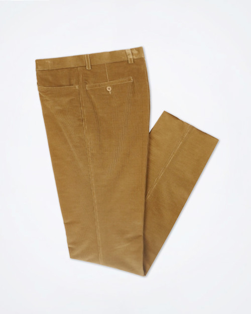 PENNESI Men's Tan Corduroy Trouser