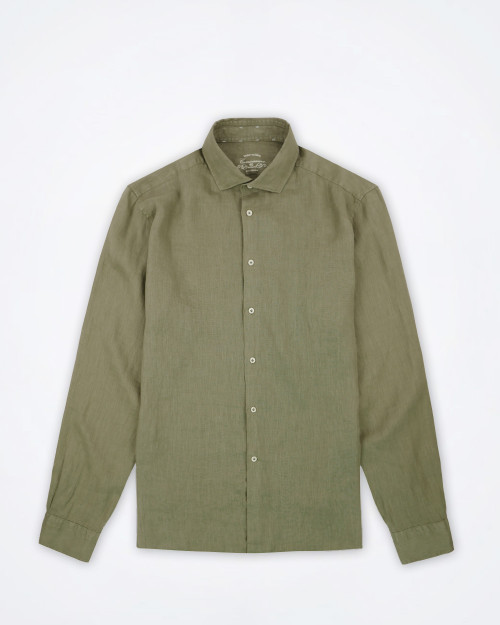 CAMICISSIMA Green Linen Shirt