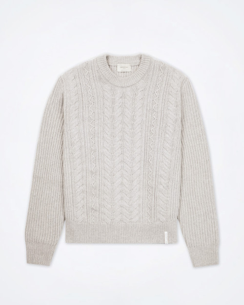 BROOKSFIELD Cable-Knit Pure Wool Sweater