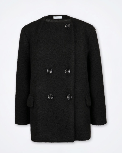 KAOS Women's Black Boucle' Jacket