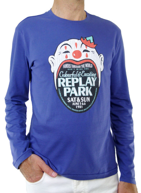 REPLAY Long Sleeve Printed Clown Top