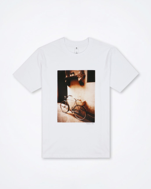 FLORENCE Retro Bicycle Print Unisex T-Shirt
