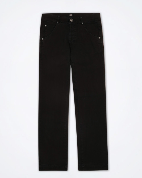 GF FERRE' Men's Black Stright-Leg Jeans