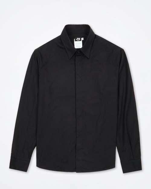 EXTE' Men's Black Patterned Shirt