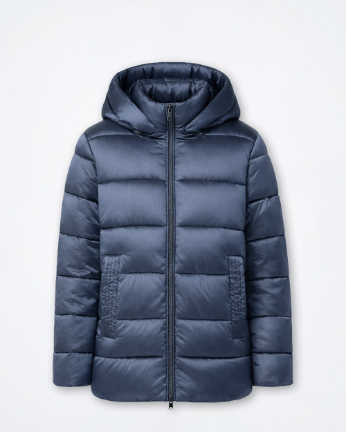 SANDRO FERRONE  Blue Quilted Parka