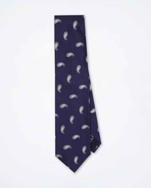 PAL ZILERI Paisley Blue-Silk Tie