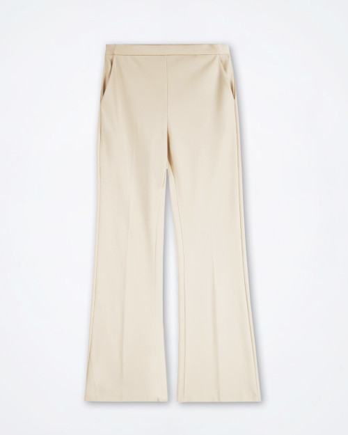 IMPERIAL Cream Flared Pants