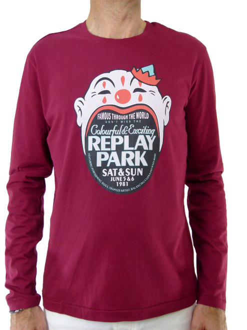 REPLAY Printed Clown Top