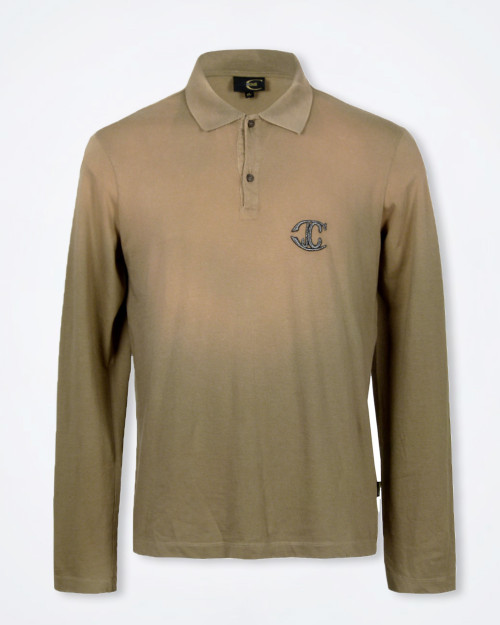 JUST CAVALLI Men's Vintage Look Polo (Sand)