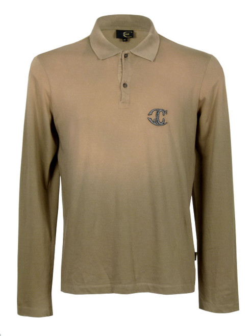 JUST CAVALLI Men's Vintage Look Polo (Sand)