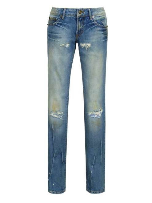 JUST CAVALLI Ladies Distressed Denim Jeans