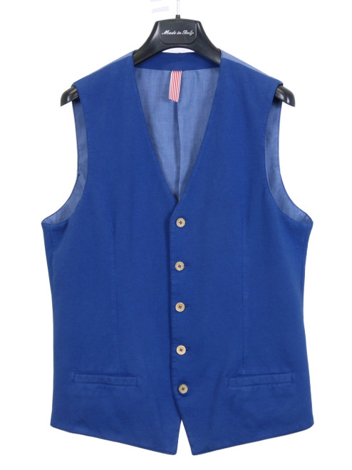 PORFIRIO RUBIROSA Blue Casual Vest