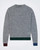 MANUEL RITZ Grey Crew Neck Wool Blend Knit