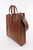 KAOS Brown Leather Tote Handbag
