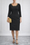 DANIELA FARGION Black Knee-Length Dress