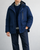 CAMICISSIMA Men's Blue Hooded Parka