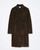 SANDRO FERRONE Dark Brown Single-Breasted Coat
