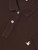 Close up men’s Brooksfield brown polo shirt – two-button mother-of-pearl placket, cotton-pique fabric, made in Italy
