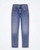 Front view of Maryley women's straight-leg jeans in faded blue denim