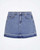 KAOS Denim Fringed Mini-Skirt
