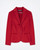 Front view of the Sandro Ferrone women's [Color] single-breasted blazer, featuring a classic notch lapel, tailored waist, and two button closure.