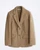 LE STREGHE Women's Beige Fluffy Coat