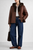 SANDRO FERRONE Brown Faux Fur Hooded Jacket