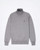Front view of Brooksfield grey pure wool rollneck sweater showing fine‑gauge knit and ribbed cuffs.