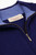 CAMICISSIMA Men's Half Zip Royal-Blue Knit