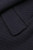 Close‑up of the Sandro Ferrone navy coat front pocket, highlighting the stitching and textured fabric.