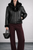 SANDRO FERRONE Black Faux Fur Hooded Jacket