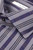 Close‑up of grey‑blue stripe pattern on Caliban pure cotton shirt