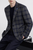 EXIBIT Men's Dark-Grey Checked Blazer