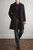 Model wearing the Manuel Ritz wool‑blend coat over a knit, showing the structured shoulders, straight front line and refined winter silhouette.