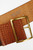 LE CAMP Leather & Elastic Brown Belt