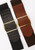 LE CAMP Leather & Elastic Brown Belt