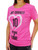 JUST CAVALLI Fuchsia Short Sleeve Top