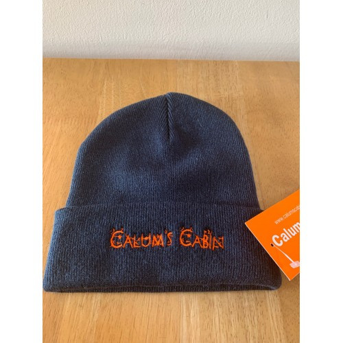 Calums Cabin Navy Beanie Hat - One Size