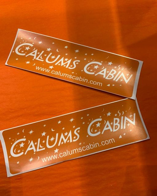 Calum's Cabin Car stickers