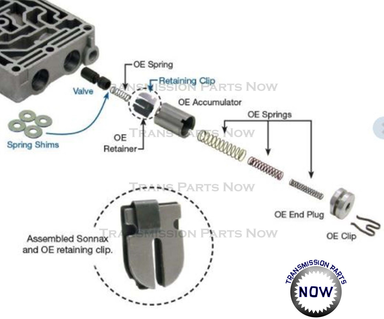 1-2 / 2-3 ACC Control Valve Sonnax E4OD 4R100 (1 valve) 36948-13K