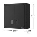 Gladiator® Armoire murale GearBox à porte pleine longueur prête à assembler GAWG28FDESG