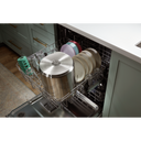 Lave-vaisselle à grande capacité avec panier supérieur profond Whirlpool® WDT740SALB