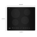 Whirlpool® Table de cuisson à induction pour petits espaces de 24 po WCI55US4JB
