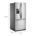 Whirlpool® Réfrigérateur à portes françaises - 30 po - 20 pi cu WRF560SEHZ