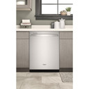 Lave-vaisselle en acier inoxydable avec système de lavage intelligent de 24 po Whirlpool® et un panier supérieur haut WDT740SALZ