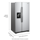 Réfrigérateur côte à côte - 33 po - 21 pi cu Whirlpool® WRS331SDHM