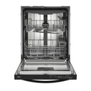 Whirlpool® Lave-vaisselle affleurant aux armoires en noir avec 3ᵉ panier - 44 dBA WDT550SAPB