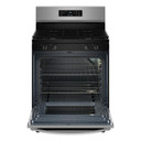 Whirlpool® Cuisinière au gaz autonettoyante avec mode sans préchauffage de 30 po WFGS3530RS