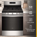 Cuisinière au gaz 5 en 1 avec four à friture à l’air - 5 pi cu Whirlpool® WFG550S0LZ